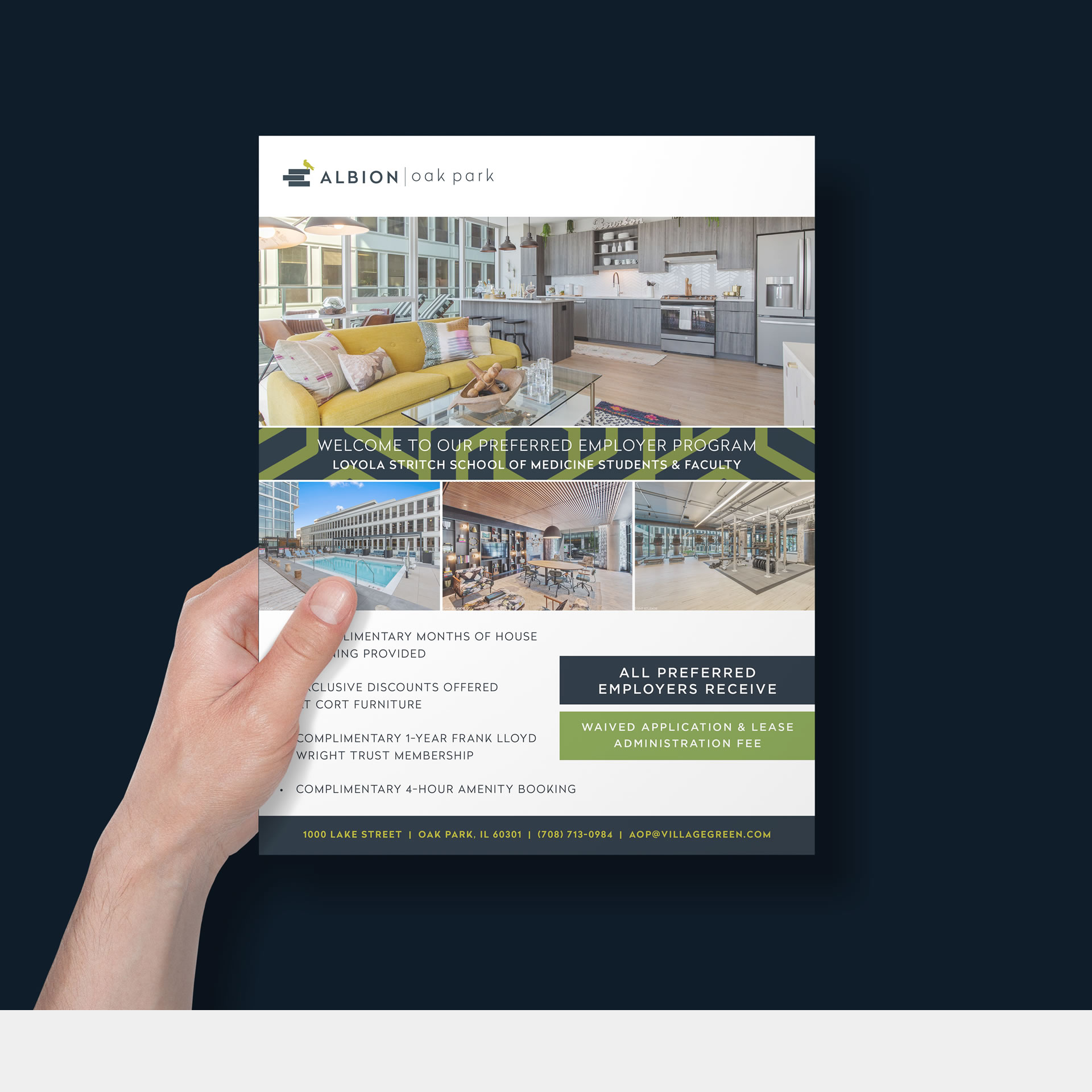 Greenworks Studio Real Estate Marketing Agency Featuring Our Work of Interior Design and Branding for Albion Oak Park 